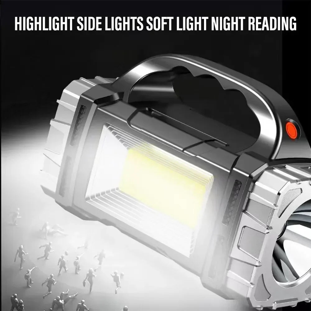 Zonne-energie Powerbank met Zaklamp – All-in-One Noodstroom