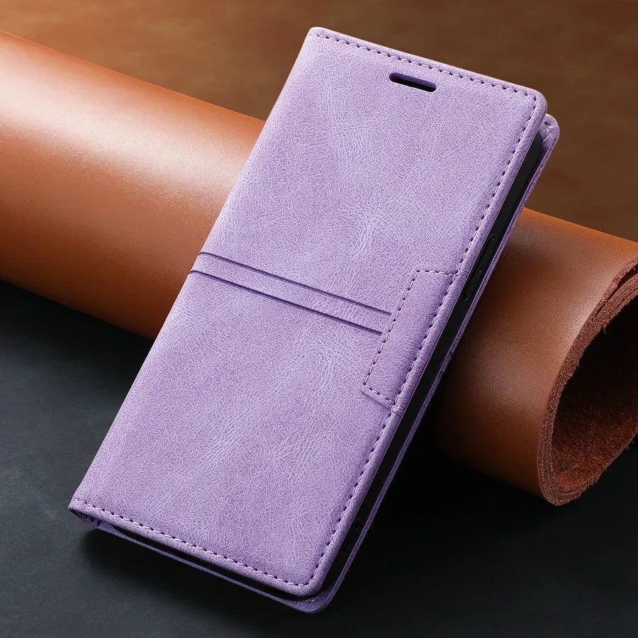 Sandsberg | Google Pixel Leren Wallet-Hoes | Magnetische Flip-Cover met Beschermfunctie