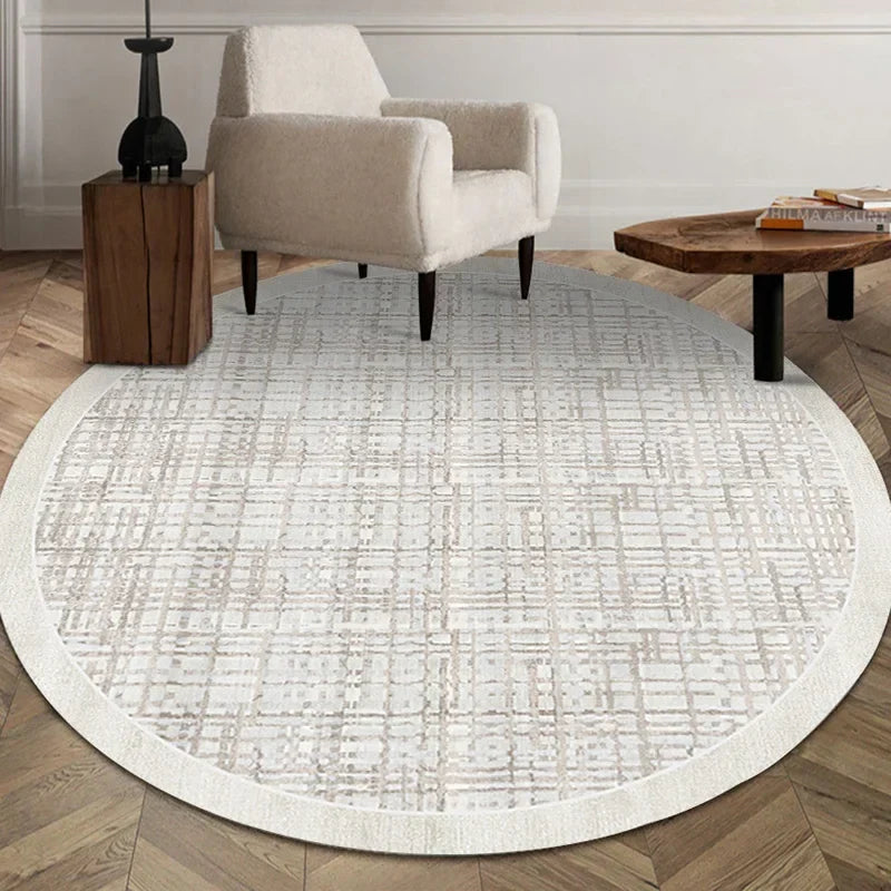 Thyn - Japanse Stijl Ronde Wasbare Vloerkleed voor Woonkamer