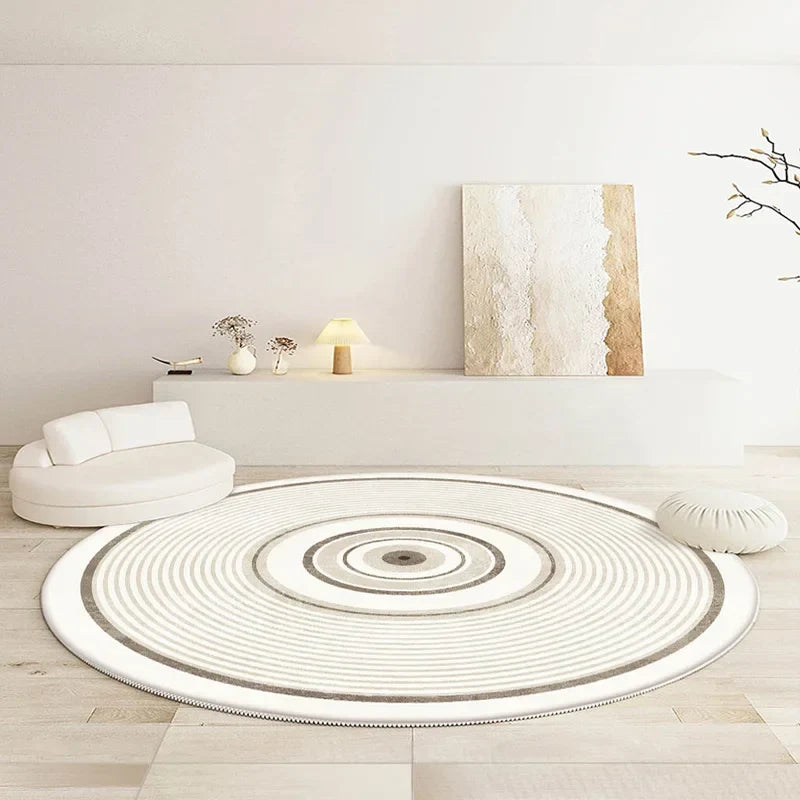 Thyn - Japanse Stijl Ronde Wasbare Vloerkleed voor Woonkamer
