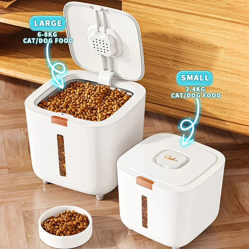 TrockenFutterPro Voercontainer voor Honden & Katten | Luchtdicht & Vochtbestendig | 3–7kg Opslag | Geurvrij