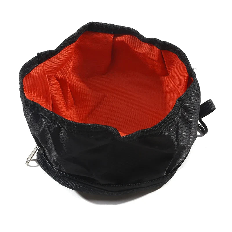 Opvouwbare Kom Nomadoo FoldBowl | Draagbare Voeder- & Waterbak voor Honden & Katten | Outdoor Reisbak van Oxford-stof | Ø 19 cm