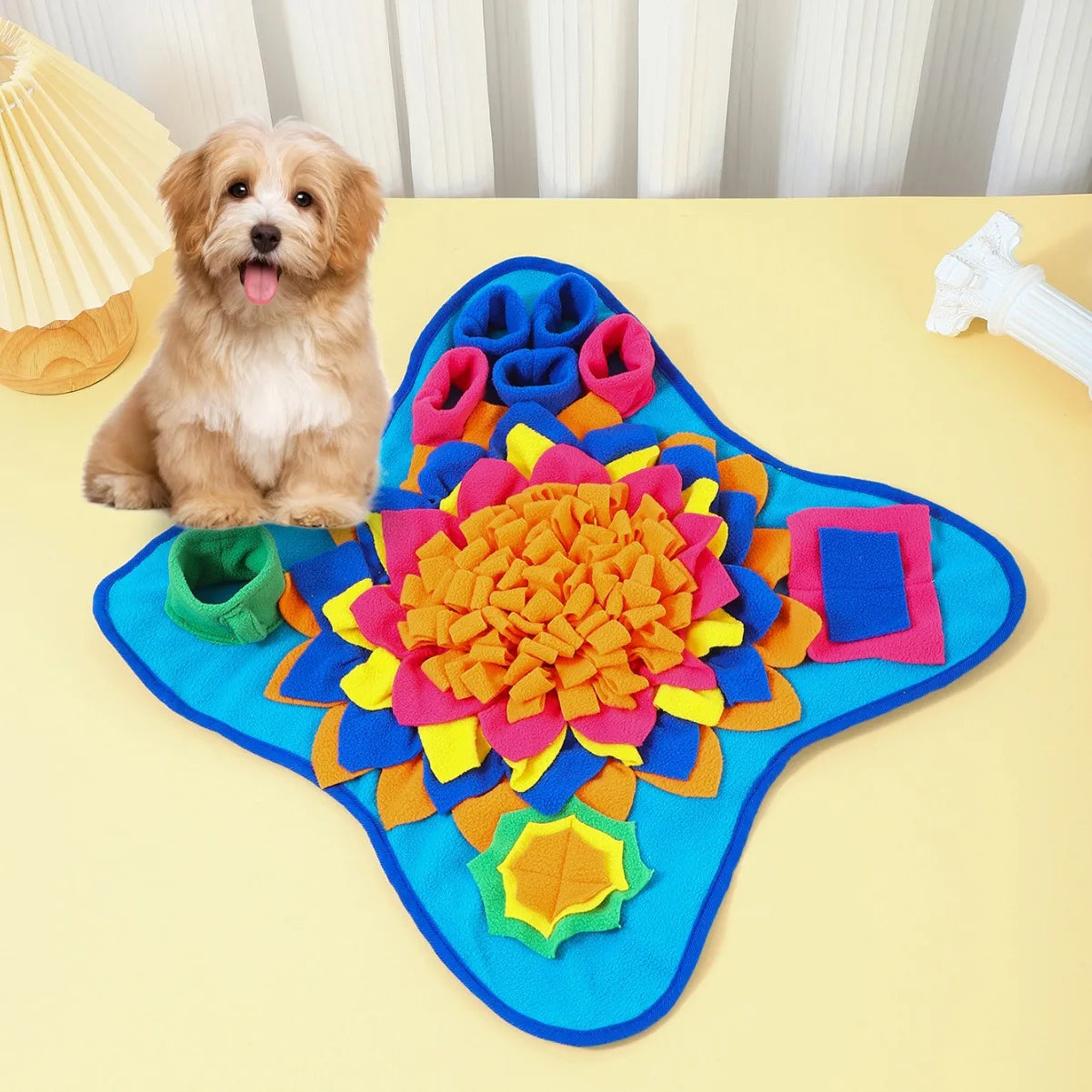 SnuffelPlezier | Intelligente Snuffelmat voor Honden | Interactief Voedsel Speelgoed tegen Verveling | Bevordert Natuurlijke Zoekinstincten