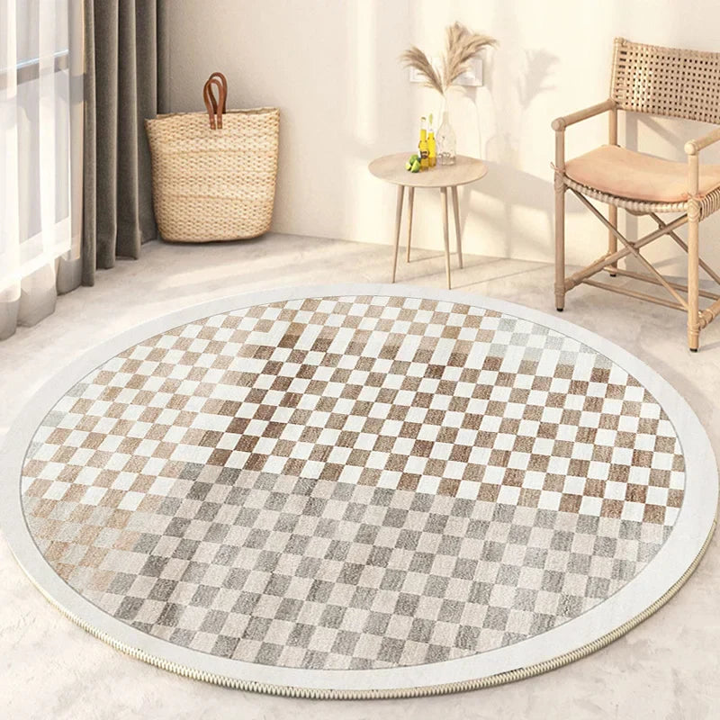 Thyn - Japanse Stijl Ronde Wasbare Vloerkleed voor Woonkamer