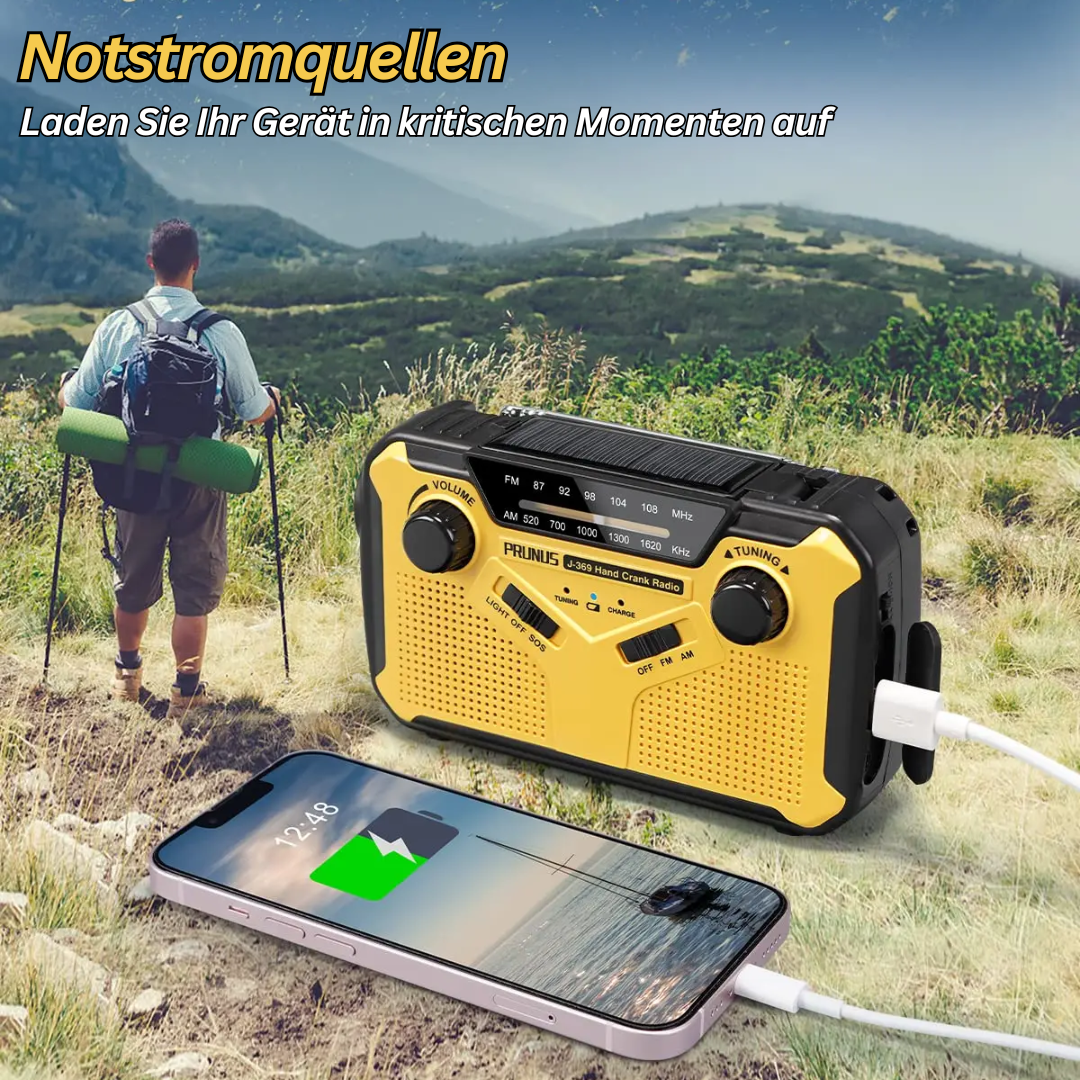 Multifunctioneel Noodradio met Oplaadopties - SafeSignal
