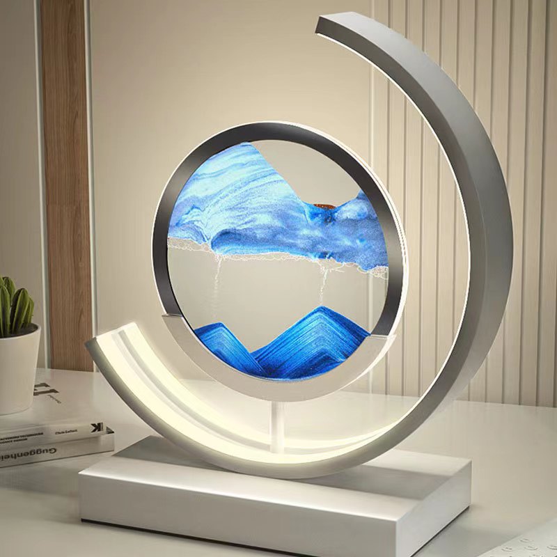 SandAura | Fascinerende & Rustgevende Zand Tafel Lamp
