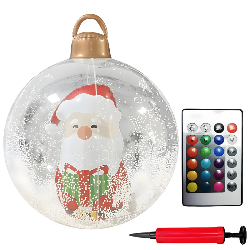 PVC Kerstdecoratie voor Buiten met Kleurrijke LED-verlichting