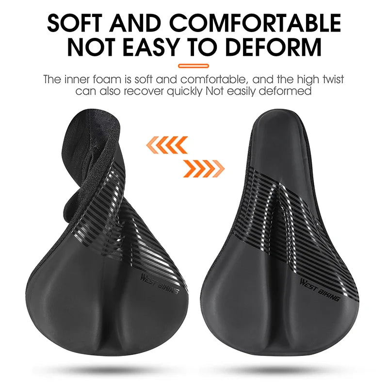 Slijtvast Fiets Zadelhoes met Schokabsorptie en Waterdicht Ontwerp – Zachte Fiets Zitting Kussen voor Comfort
