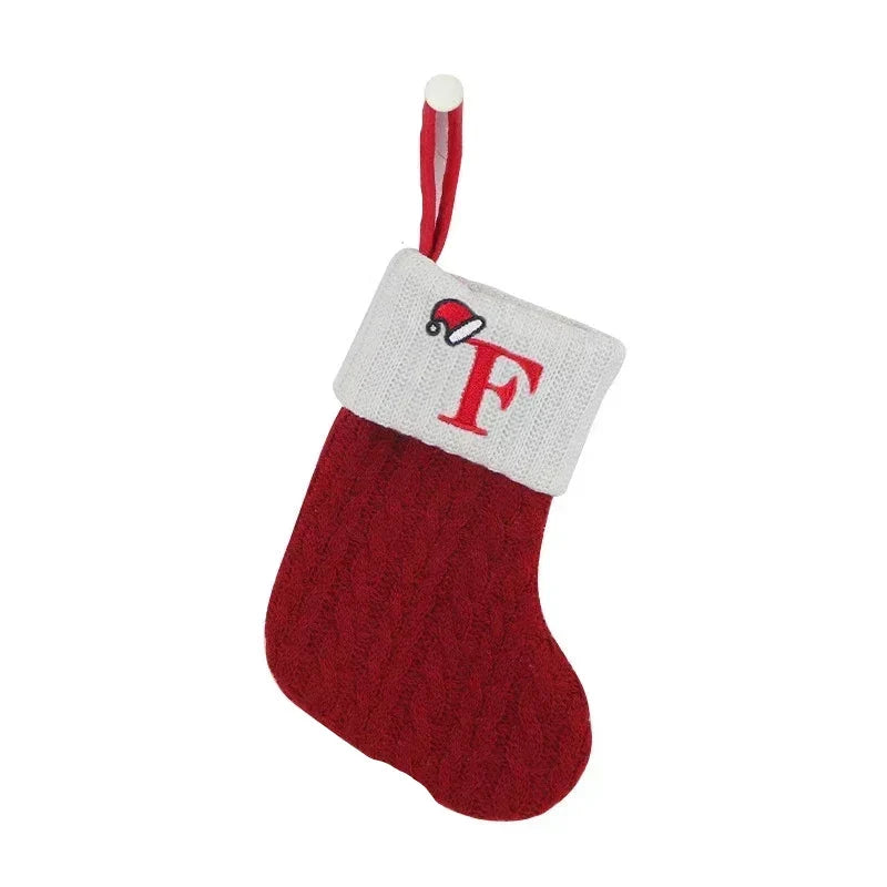 Kerstsok met Initiaal – Gepersonaliseerde Christmas Stocking voor Kerstdecoratie