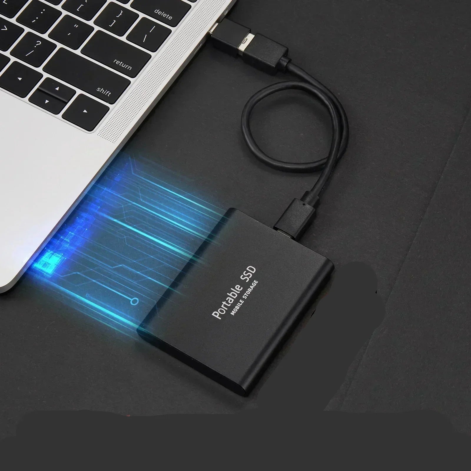 Draagbare SSD Externe Schijf met Hoge Snelheid Gegevensoverdracht en Compact Ontwerp