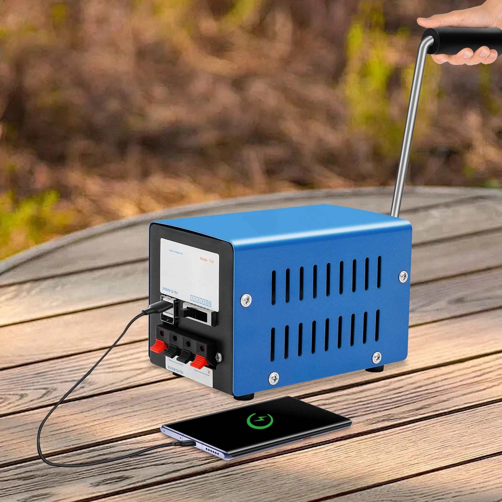 Mini Handdynamo USB Generator – Stroom zonder Net