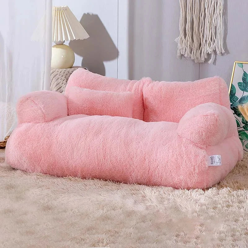 Sofalux Luxe Kattenbed - Pluche Warmte voor Katten & Kleine Honden, Winter Comfort