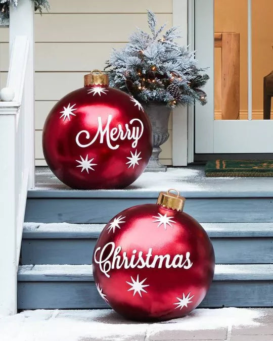XL Christmas Kerstballen – Weerbestendige Jumbo Kerstdecoratie voor Binnen & Buiten