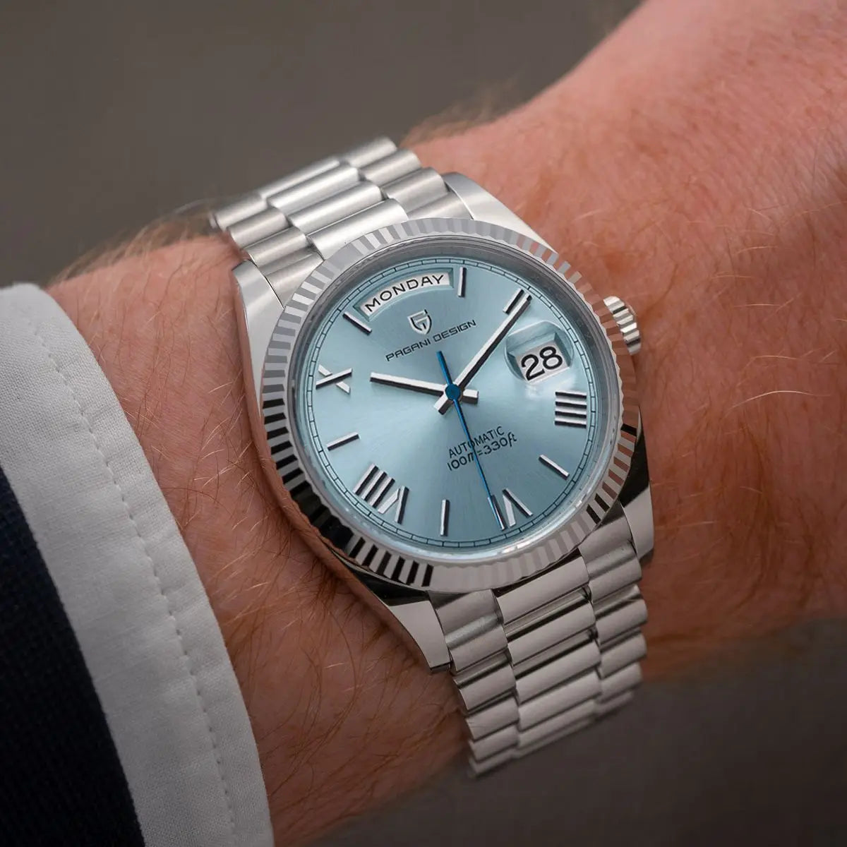 Luxueuze Heren Automatisch Horloge – RVS, zelfopwindend, kalenderfunctie – Stijl voor elke gelegenheid