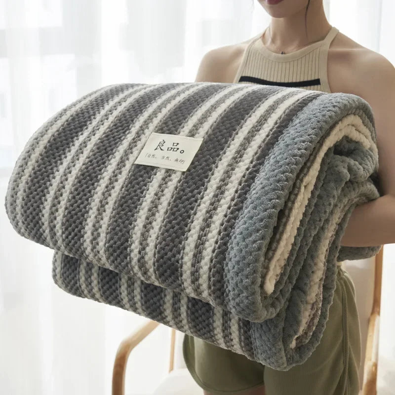 Geruite Deken – Zachte Plaid voor Bank en Bed met Klassiek Blokpatroon
