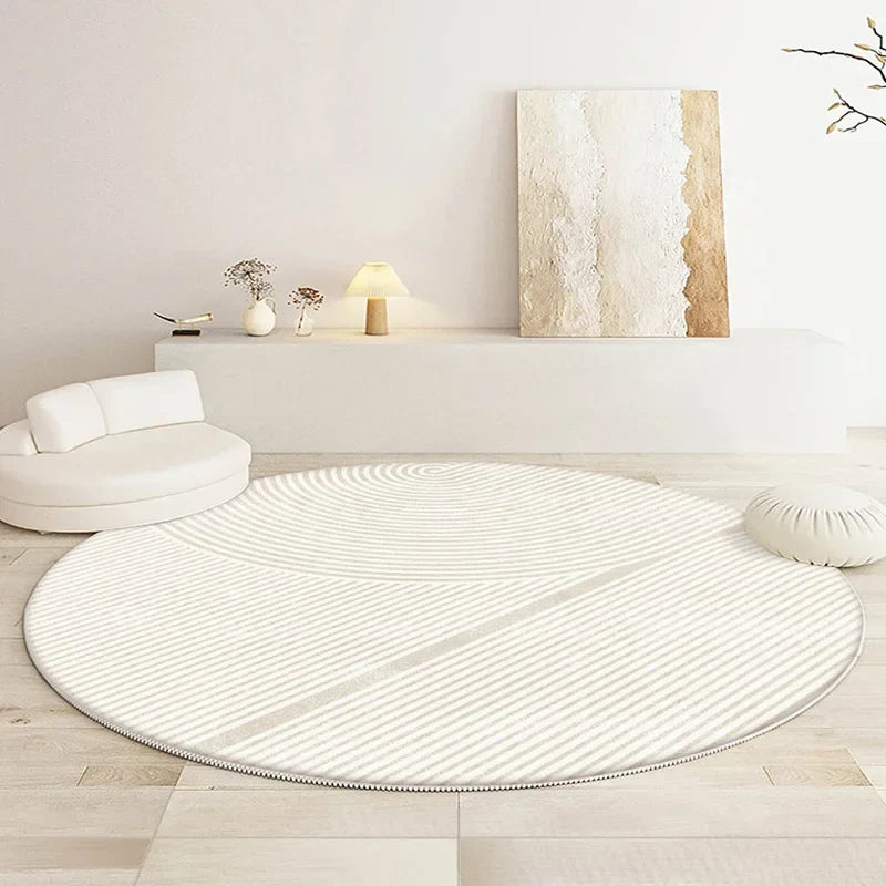 Thyn - Japanse Stijl Ronde Wasbare Vloerkleed voor Woonkamer