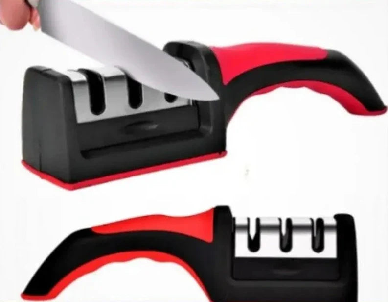 KüchenElite Luxe 3-in-1 Messenslijper | Professionele slijper voor scherpe en duurzame messen