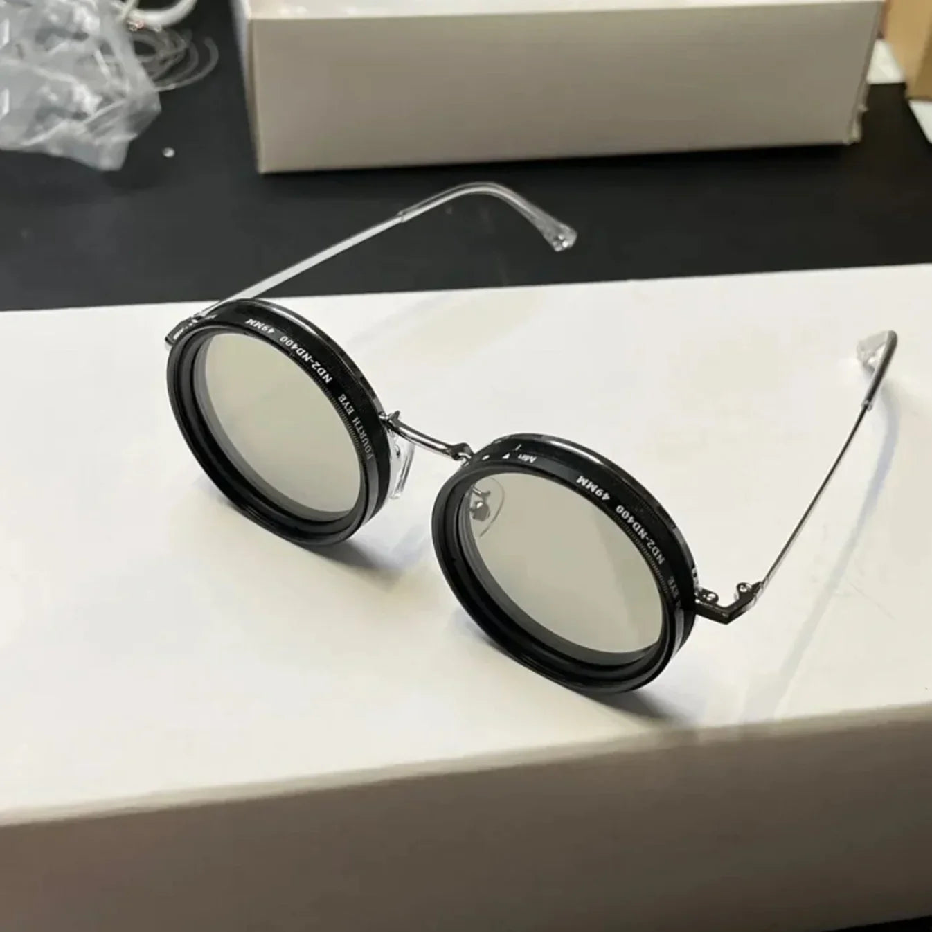 ShadowSunglasses | Zonnebrillen met Zwarte Lenzen Stijlvolle UV-bescherming Mode