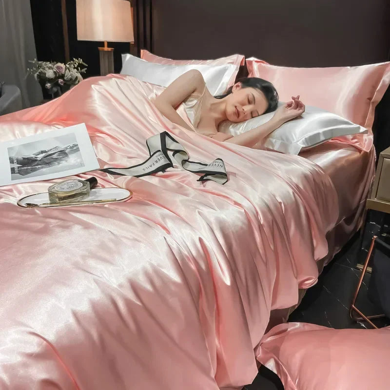 Exclusief Zijde Bedlinnen Set – Luxe bedlinnen van 100% zijde voor optimaal slaapcomfort