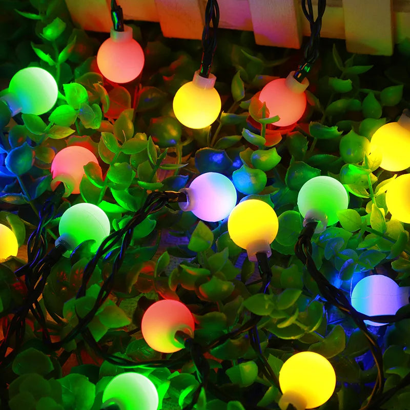 Zonne-energie Aangedreven Lichtketting Voor Buiten