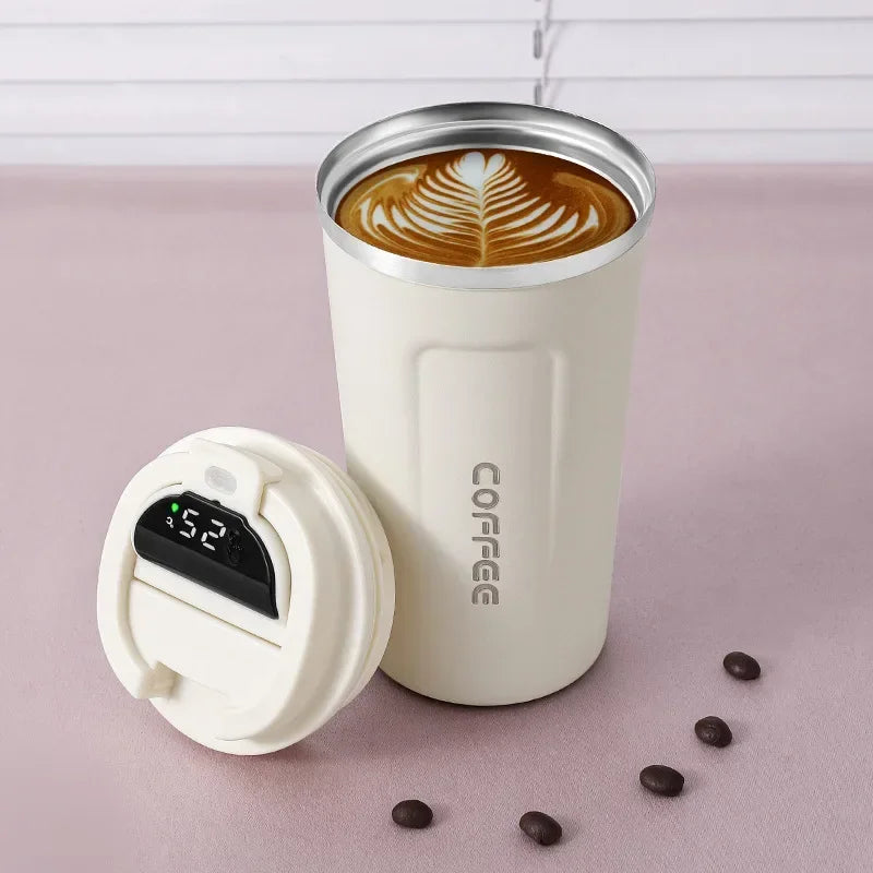 RVS Thermosbeker met Intelligente Temperatuurweergave – TempMate