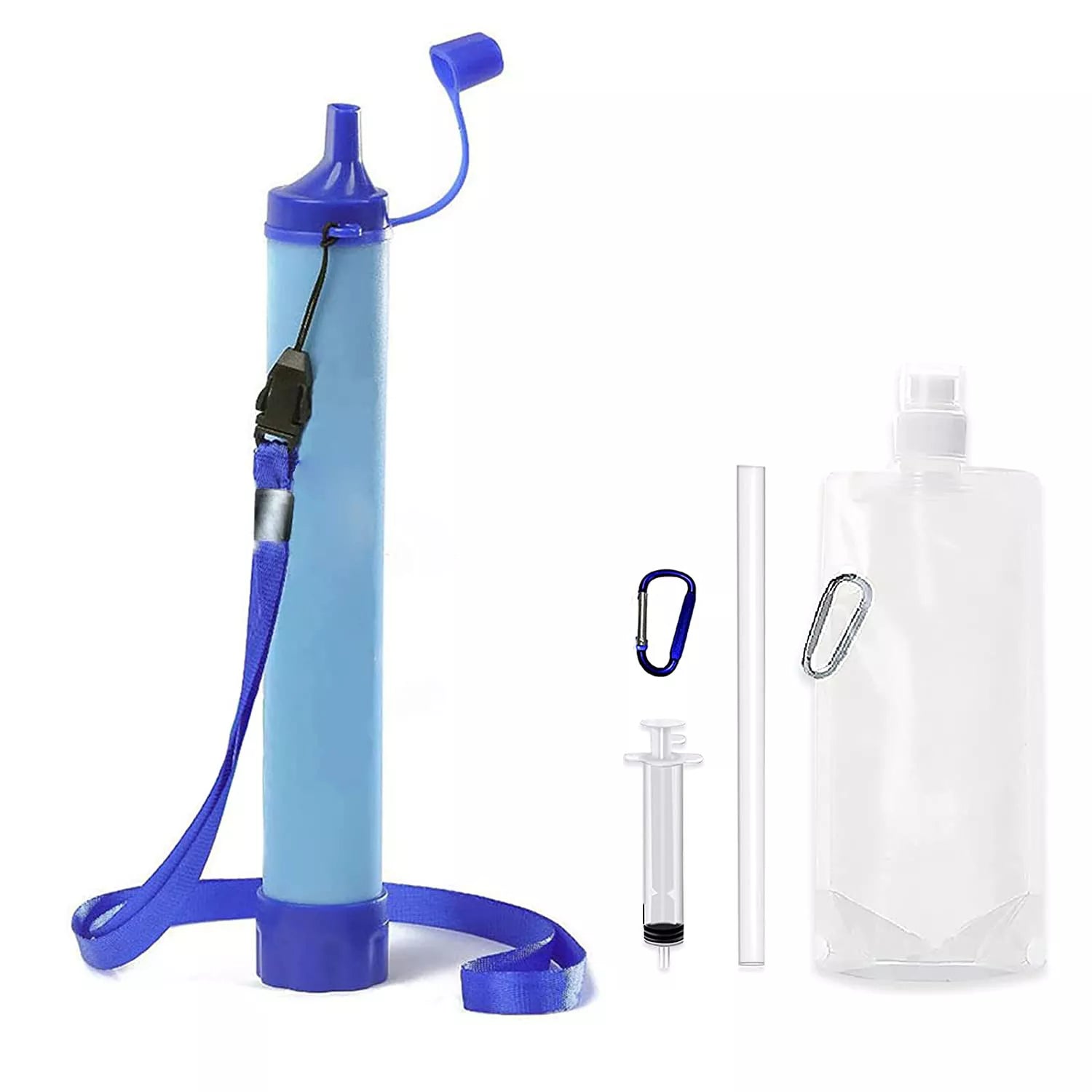 Draagbaar Waterfilter met Vier-Snelheden Filtratiesysteem voor Veilige Drinkwater - Noodwaterzuiveraar