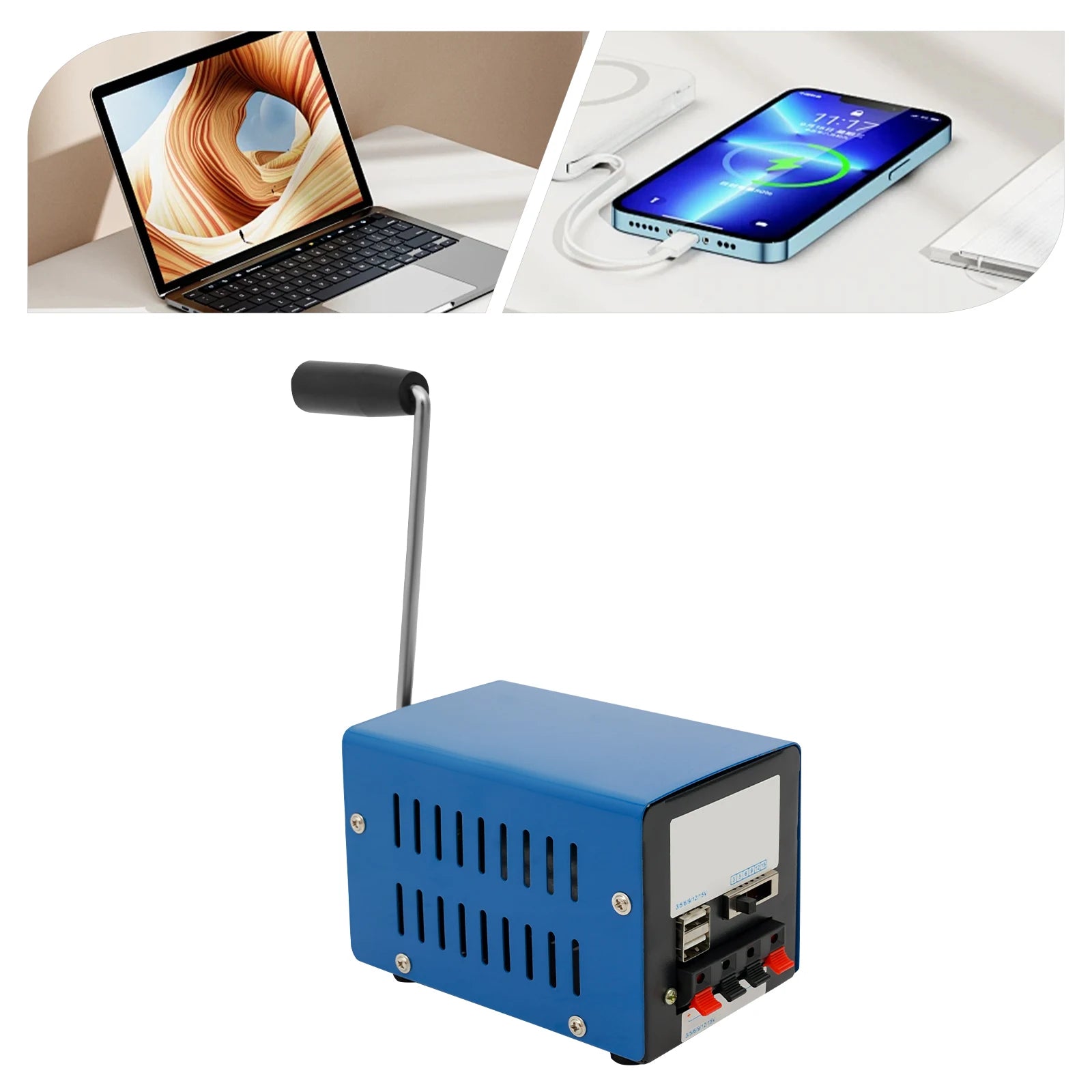 Mini Handdynamo USB Generator – Stroom zonder Net