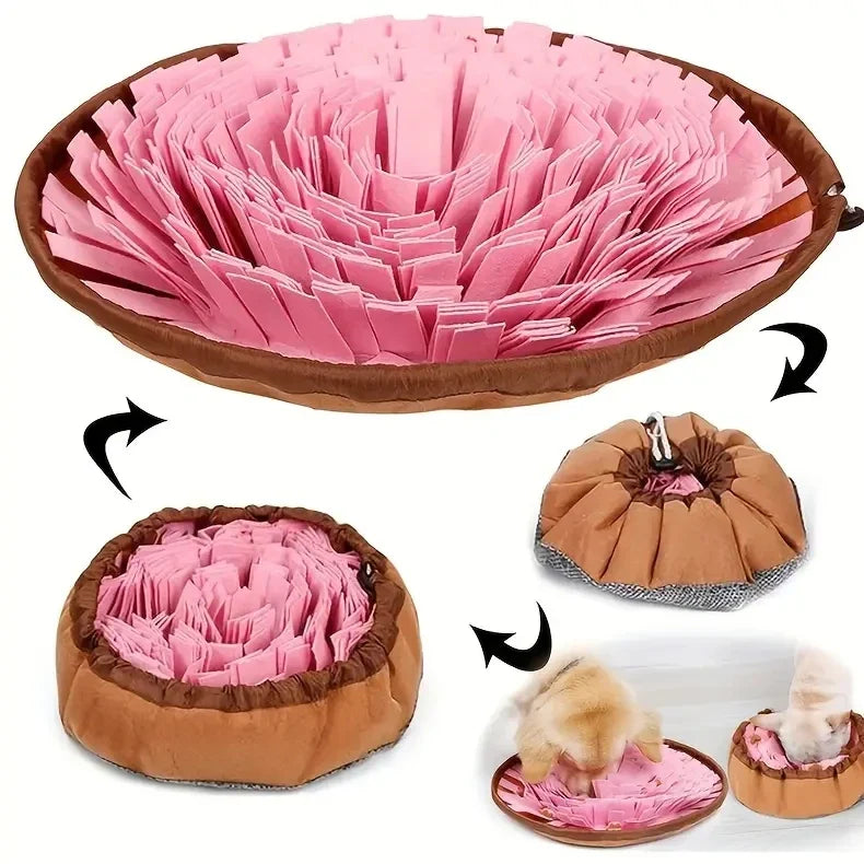 SchnuffelSpaß | Wasbare Snuffelmat voor Honden | Intelligentie- & Trainingsspeelgoed | Vouwbaar & Antislip