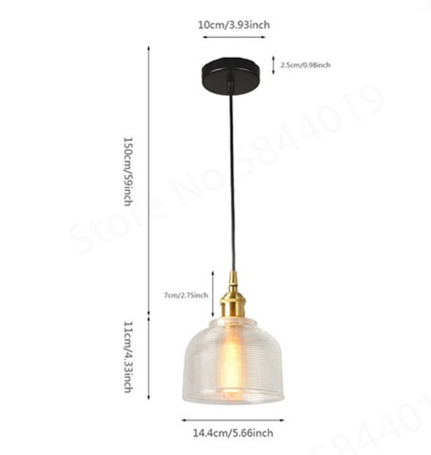 Frendorf | Retro Glas Hanglamp | Europees Vintage Ontwerp