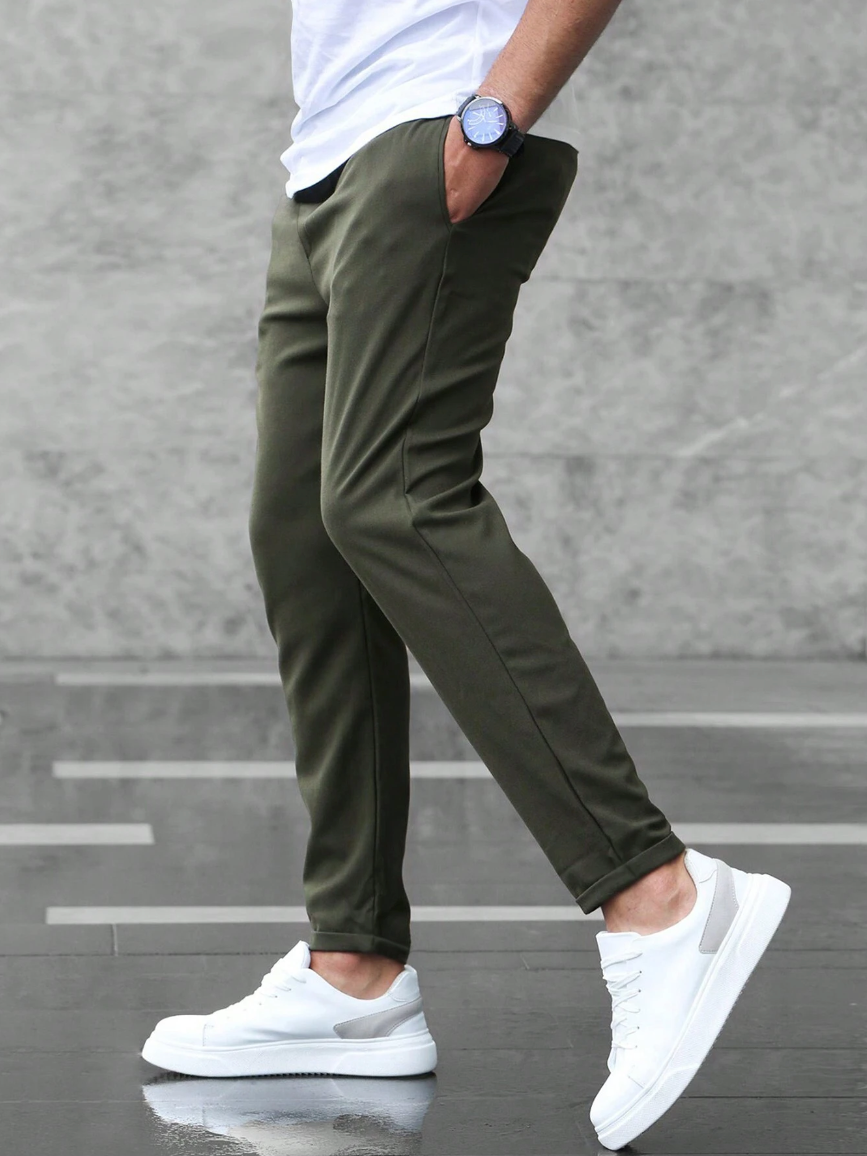 Benedict | Elegante Stoffen Broek met Moderne Pasvorm