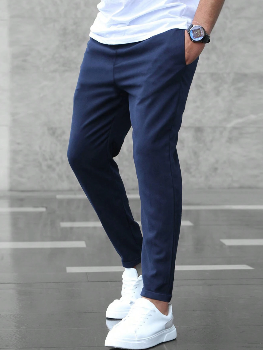 Benedict | Elegante Stoffen Broek met Moderne Pasvorm