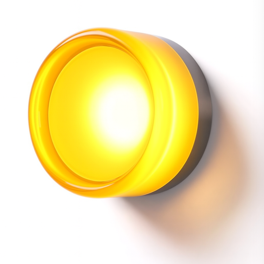 Moderne Glas Ronde Wandlamp LED 1-Licht