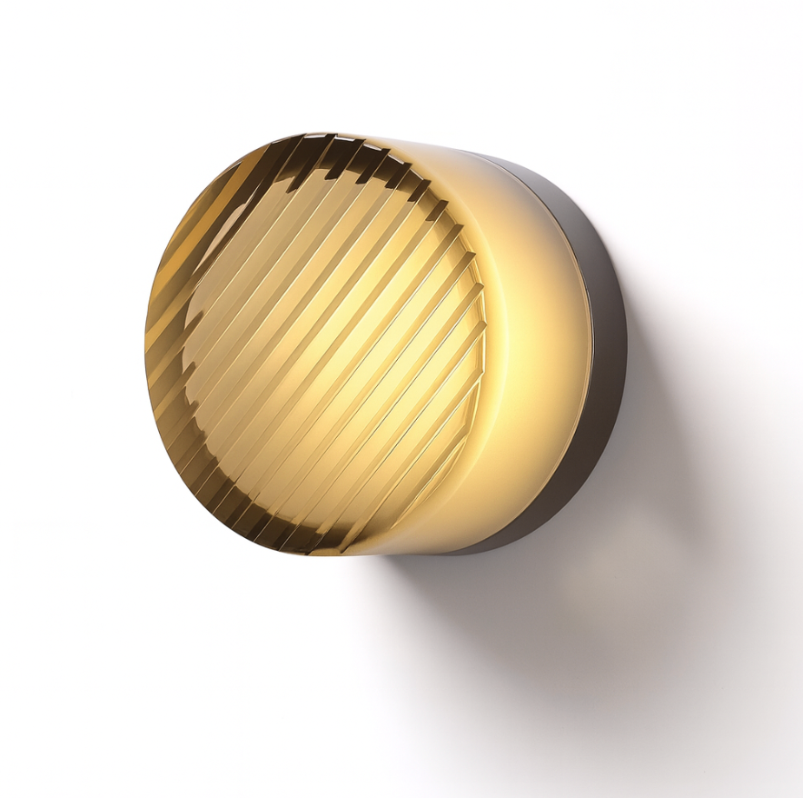 Moderne Glas Ronde Wandlamp LED 1-Licht