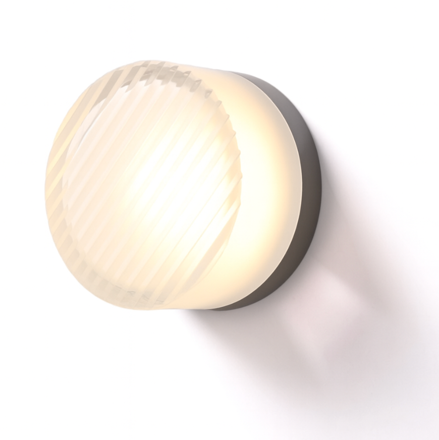 Moderne Glas Ronde Wandlamp LED 1-Licht