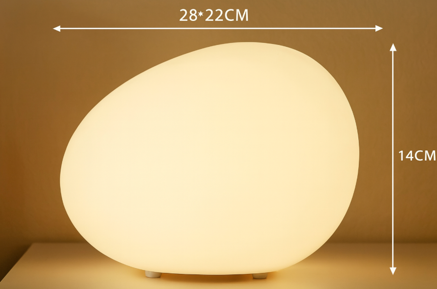 Noordse Steenvormige LED Tafellamp 1-Licht