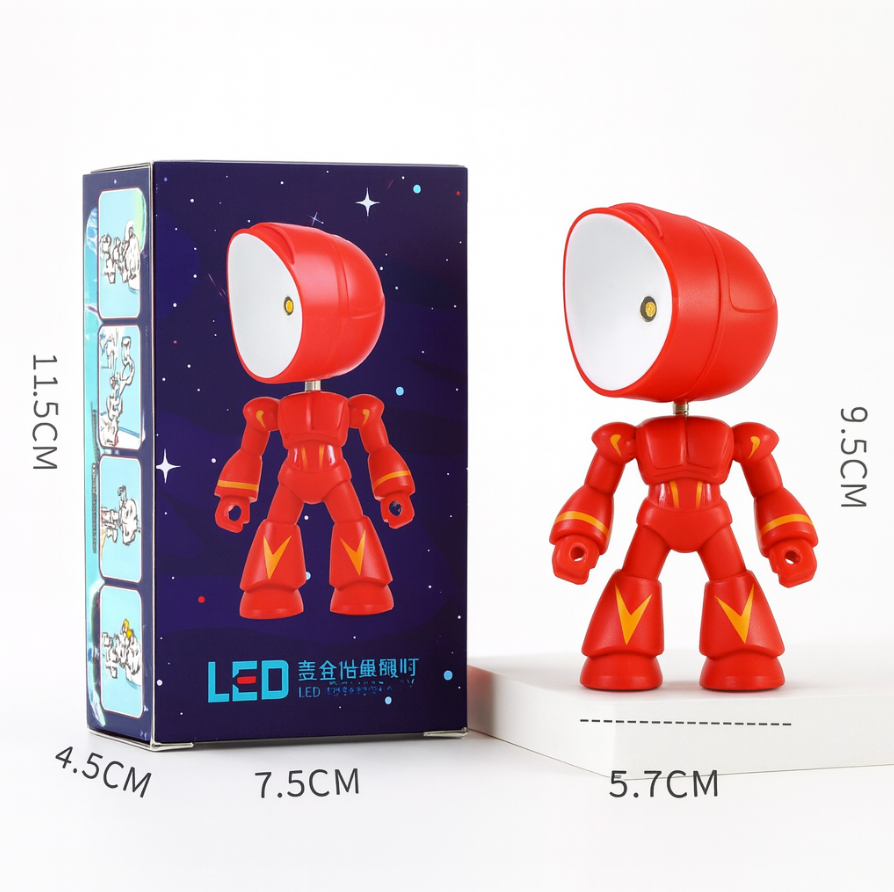 Moderne, robot-geïnspireerde LED-tafellamp 1-licht