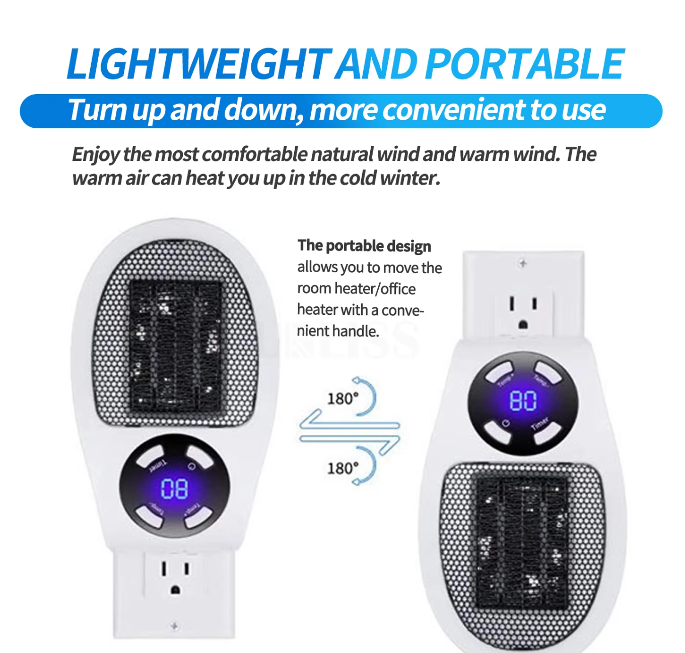 LuxaHeat Elegante Kachel | Draagbare kachel voor comfortabele warmte overal