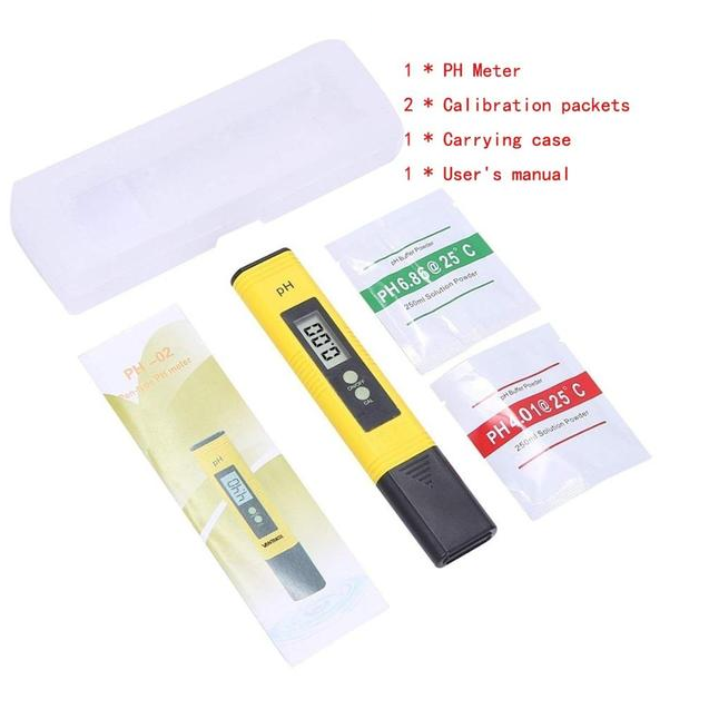 Digitale LCD pH-Meter Nauwkeurigheid 0,01 Aquariums Zwembad pH-Tester voor Water Wijn Urine Automatische Kalibratie