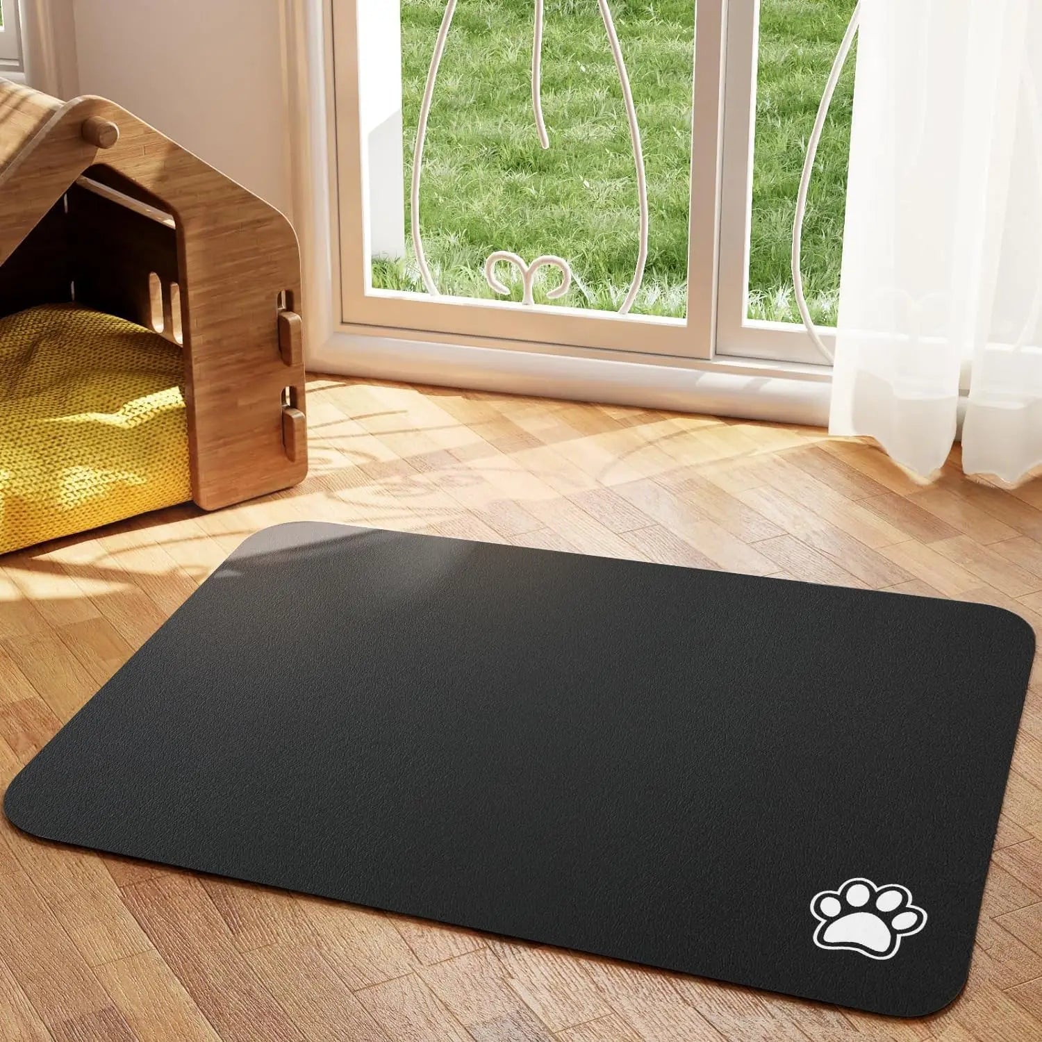 Quicksip Absorberende Huisdier Placemat voor Eenvoudige Reiniging & Snelle Droogtijd Vloerbescherming