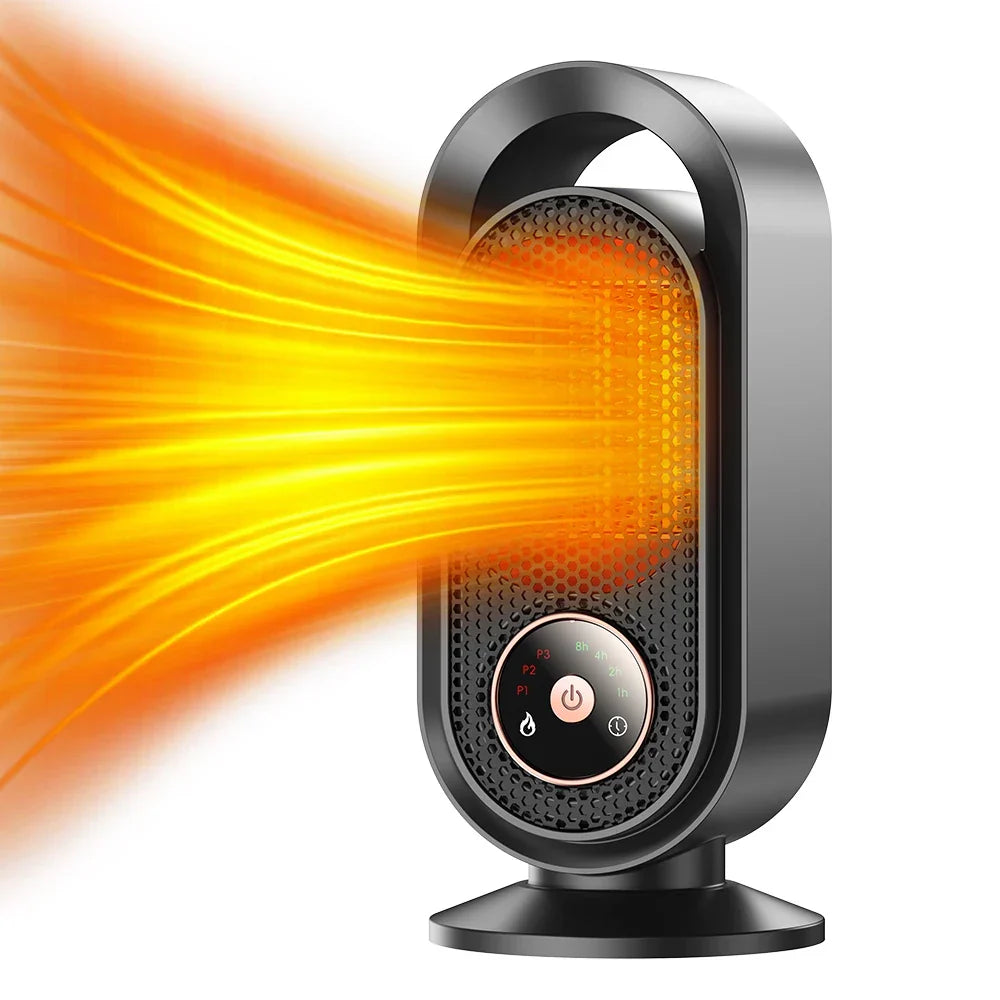 Mini Ventilatorkachel 1000W – Draagbare Elektrische Kachel voor Bureau en Kamer