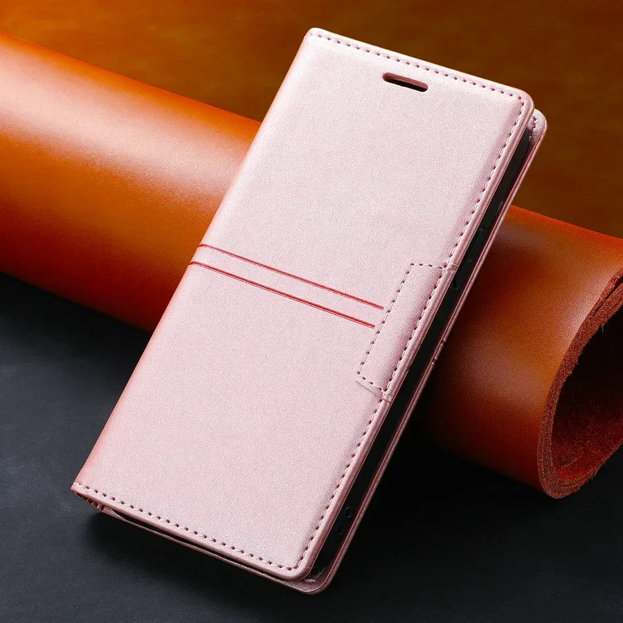 Sandsberg | Google Pixel Leren Wallet-Hoes | Magnetische Flip-Cover met Beschermfunctie