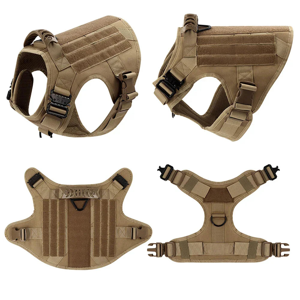 Guardpaw Tactische Hondenharnas met Handgreep - Duurzaam, Verstelbaar, Leash Set