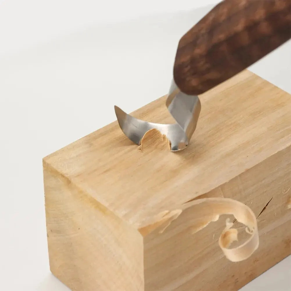 8-delig houtbeitelset: Houtsnijderset met vijlen - Houten lepel snijset voor beginners