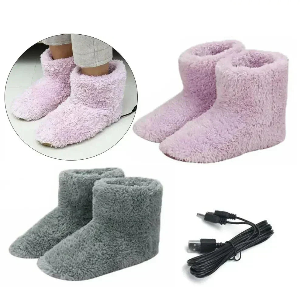 WarmEase USB verwarmde sloffen – Pluche wintercomfort met verstelbare warmte