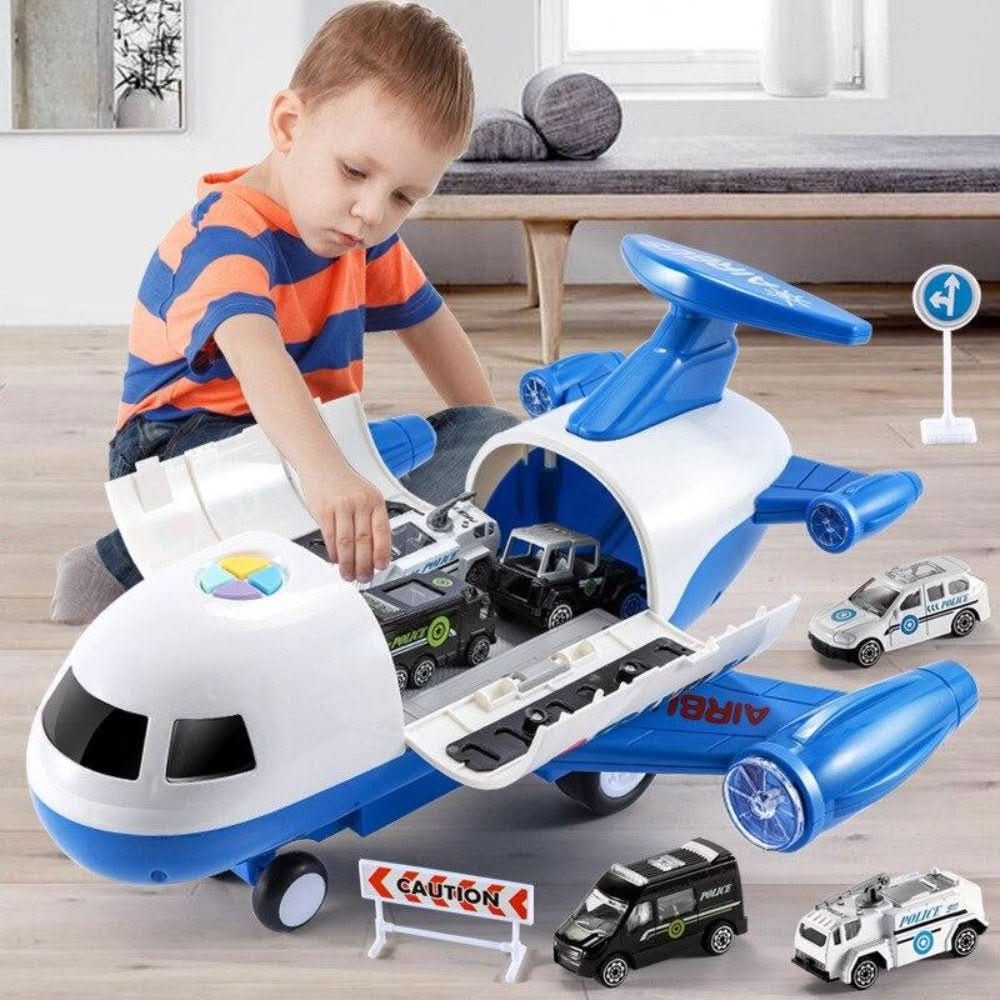 SKYQUEST – Avontuurlijke AirPlay Set met Vliegtuig & Voertuigen voor Creatieve Kinderen