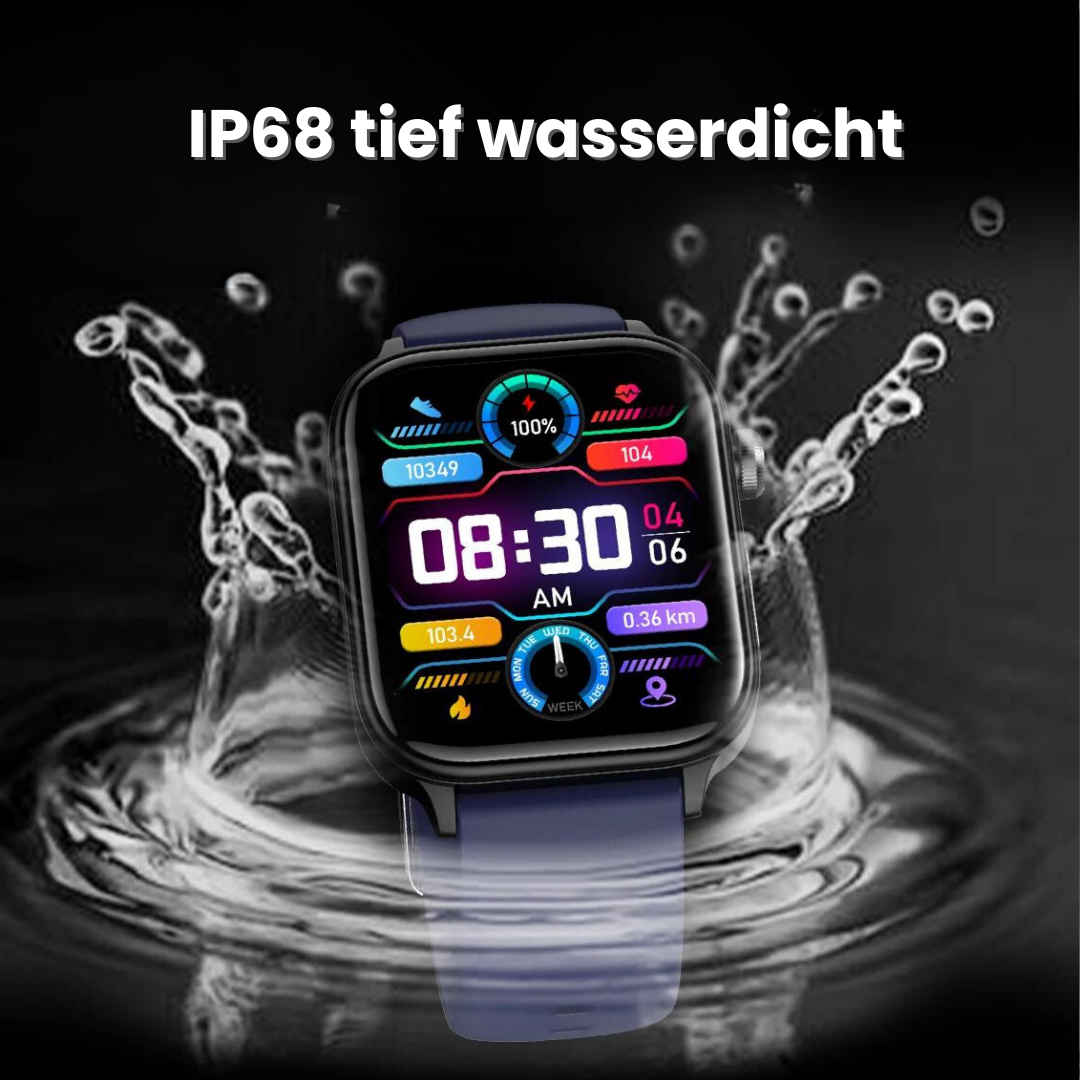 Smartwatch met SOS Noodalarm & Valdetectie | Hartslag, Zuurstof en Activiteit Tracking | Bluetooth & Waterbestendig