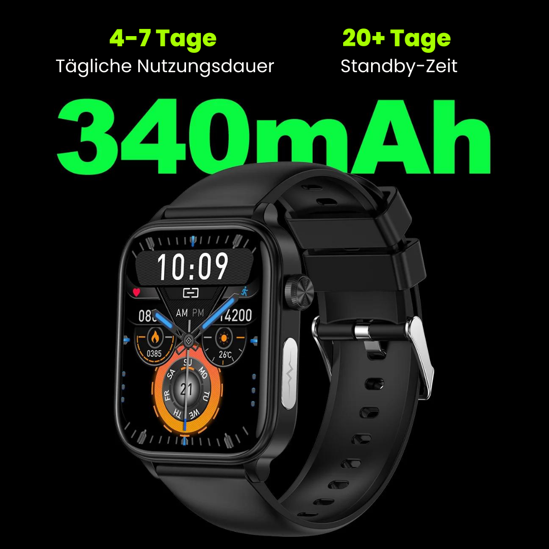 Smartwatch met SOS Noodalarm & Valdetectie | Hartslag, Zuurstof en Activiteit Tracking | Bluetooth & Waterbestendig