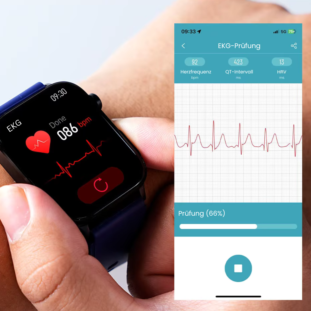 Smartwatch met SOS Noodalarm & Valdetectie | Hartslag, Zuurstof en Activiteit Tracking | Bluetooth & Waterbestendig