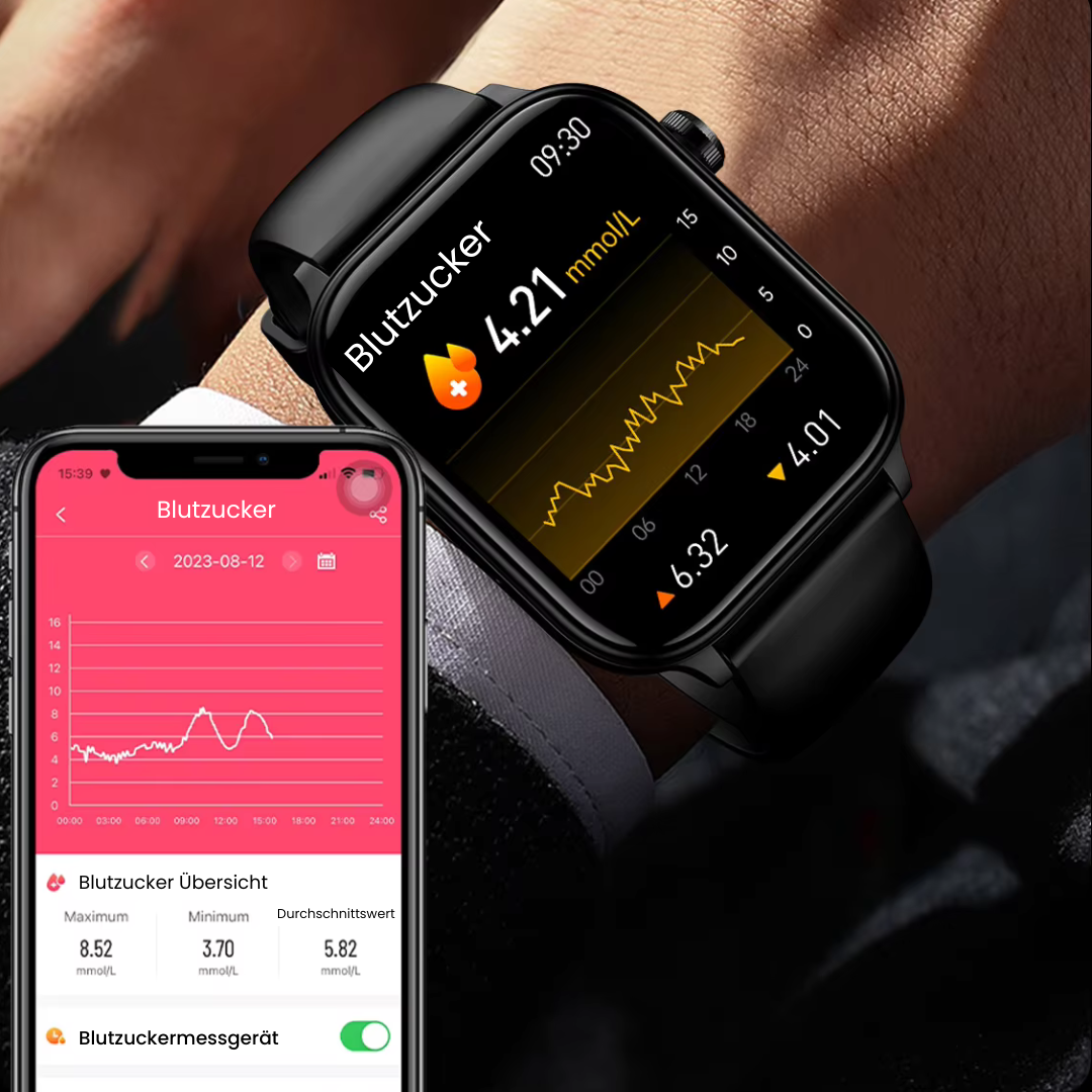 Smartwatch met SOS Noodalarm & Valdetectie | Hartslag, Zuurstof en Activiteit Tracking | Bluetooth & Waterbestendig