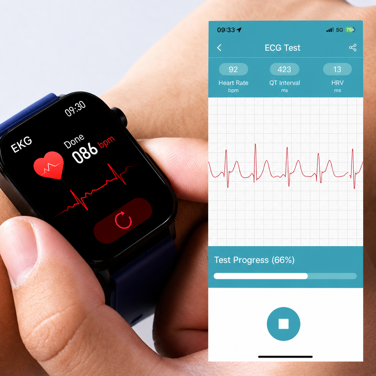 Smartwatch met SOS-noodalarm en valdetectie | Hartslag-, zuurstof- en activiteitsmeting | Bluetooth en waterdicht